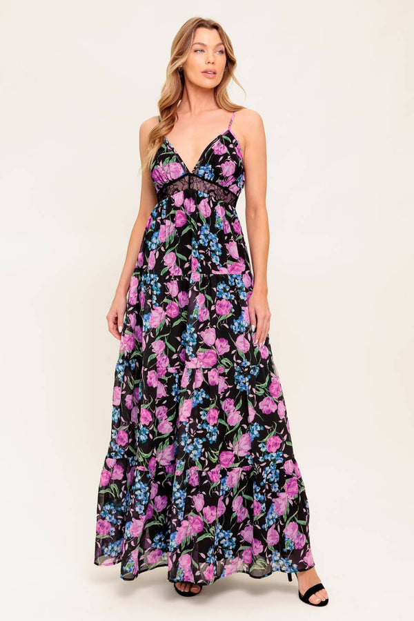 pure-sunshine-black-woven-maxi-dress Flying Tomato-Sophia's StyleDRESSES-1